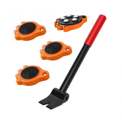 Heavy-Duty WELLHOME Furniture Lift Mover Tool Set with 360° Rotating Sliders for Easy Home and Office Relocation